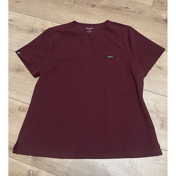Women’s Jaanuu Scrub Set Maroon XL Xenos Pants & 2 Tops EUC! - Picture 6 of 9